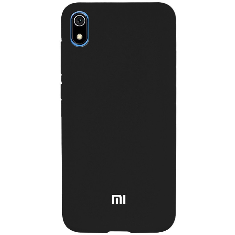 Накладка Silicone Cover Full Protective для Xiaomi Redmi 7A  чорний-0