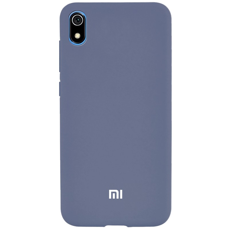 Накладка Silicone Cover Full Protective для Xiaomi Redmi 7A  Lavander Grey-0
