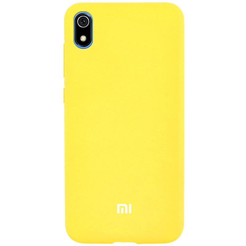 Накладка Silicone Cover Full Protective для Xiaomi Redmi 7A Yellow-0