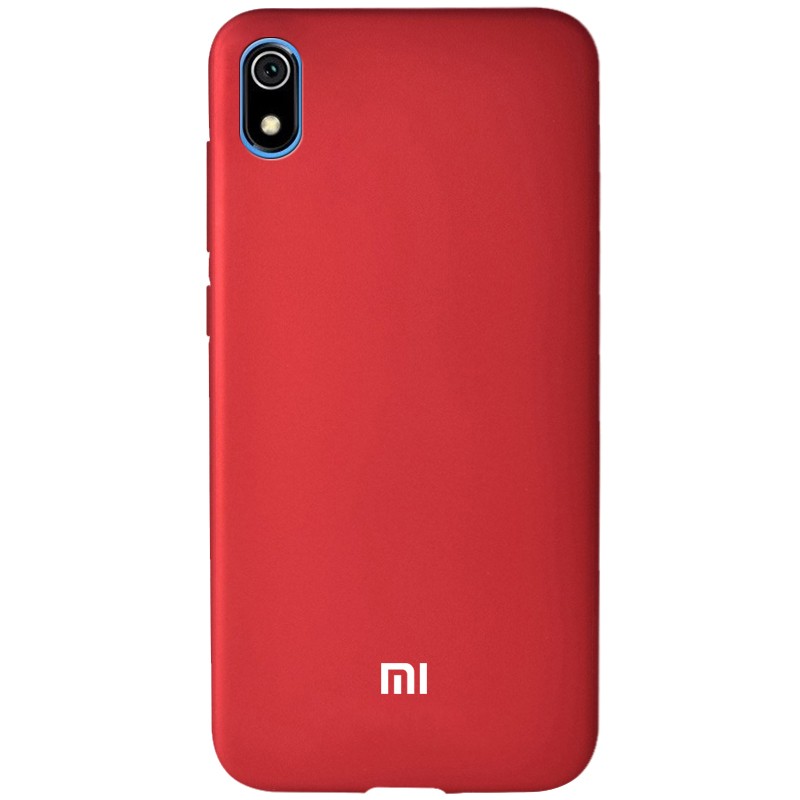 Накладка Silicone Cover Full Protective для Xiaomi Redmi 7A Dark Red-0