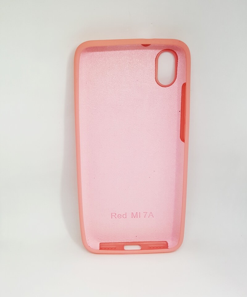 Накладка Silicone Cover Full Protective для Xiaomi Redmi 7A Peach-1