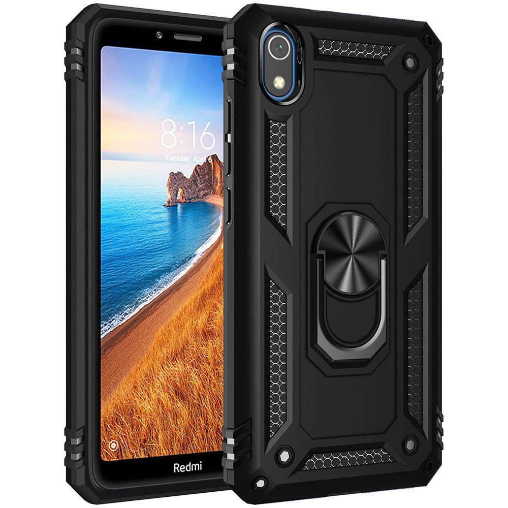 Накладка під магнітний тримач Serge Ring для Xiaomi Redmi 7A (Чорний)-0