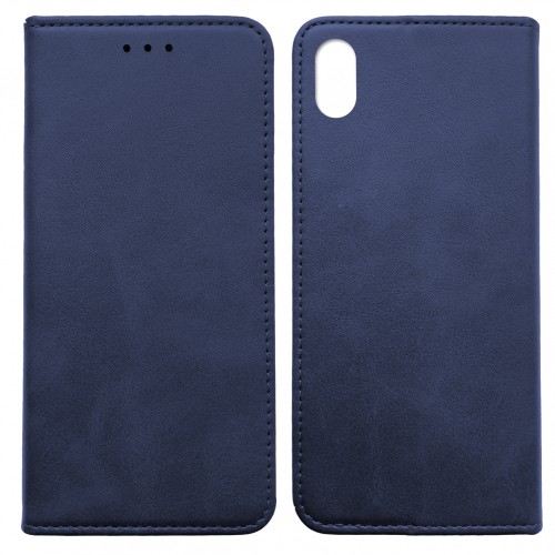 Книжка Black TPU Magnet для Xiaomi Redmi 7A Синя-0