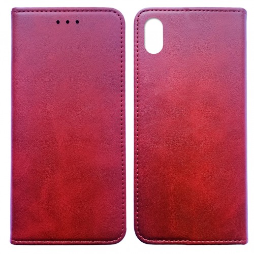 Книжка Black TPU Magnet для Xiaomi Redmi 7A Червона-0