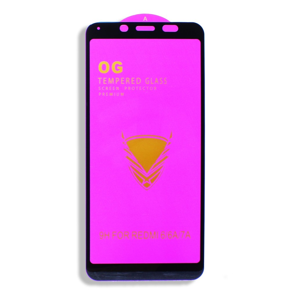 Захисне скло CCBBK для Xiaomi Redmi 7A з чорною рамкою в упаковці-0