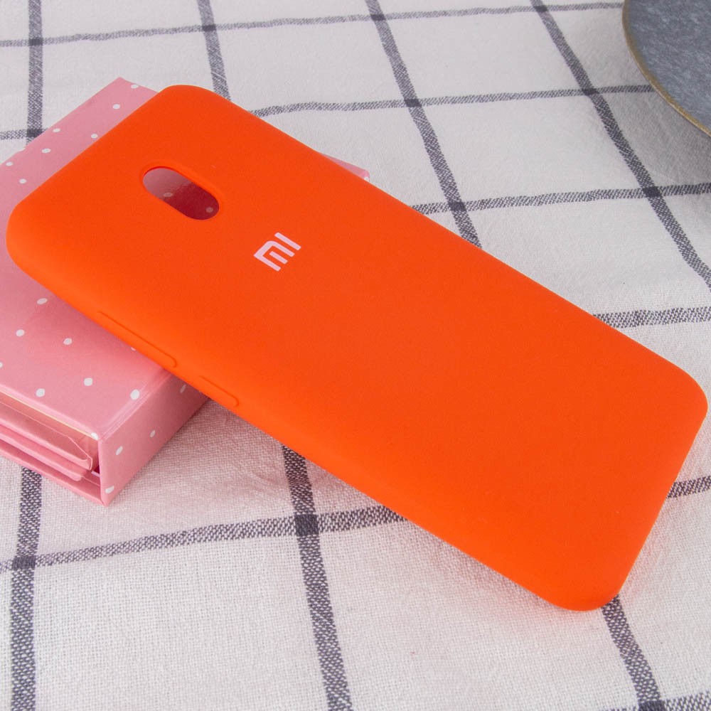 Silicone Cover Full Protective для Xiaomi Redmi 8A (orange)-1