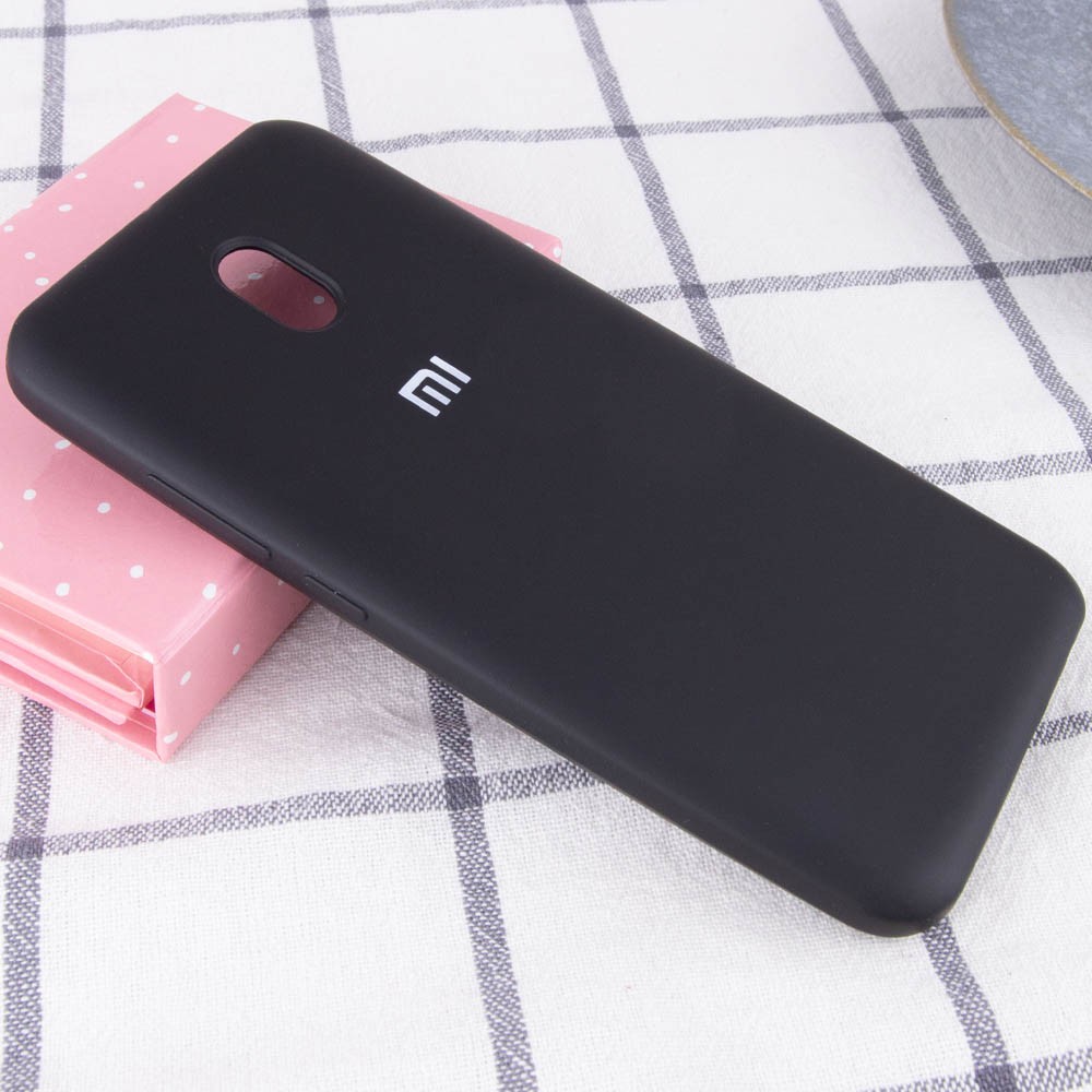 Silicone Cover Full Protective для Xiaomi Redmi 8A (black)-1