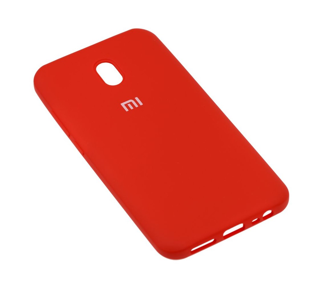 Накладка Silicone Cover full для Xiaomi Redmi 8A червоний-1