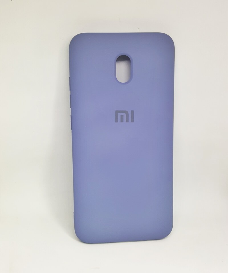Накладка Silicone Cover full для Xiaomi Redmi 8A сірий-0