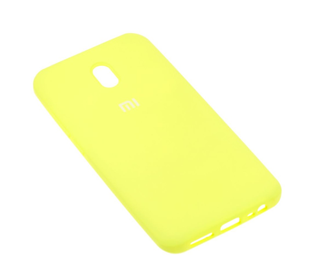 Накладка Silicone Cover full для Xiaomi Redmi 8A жовтий-1