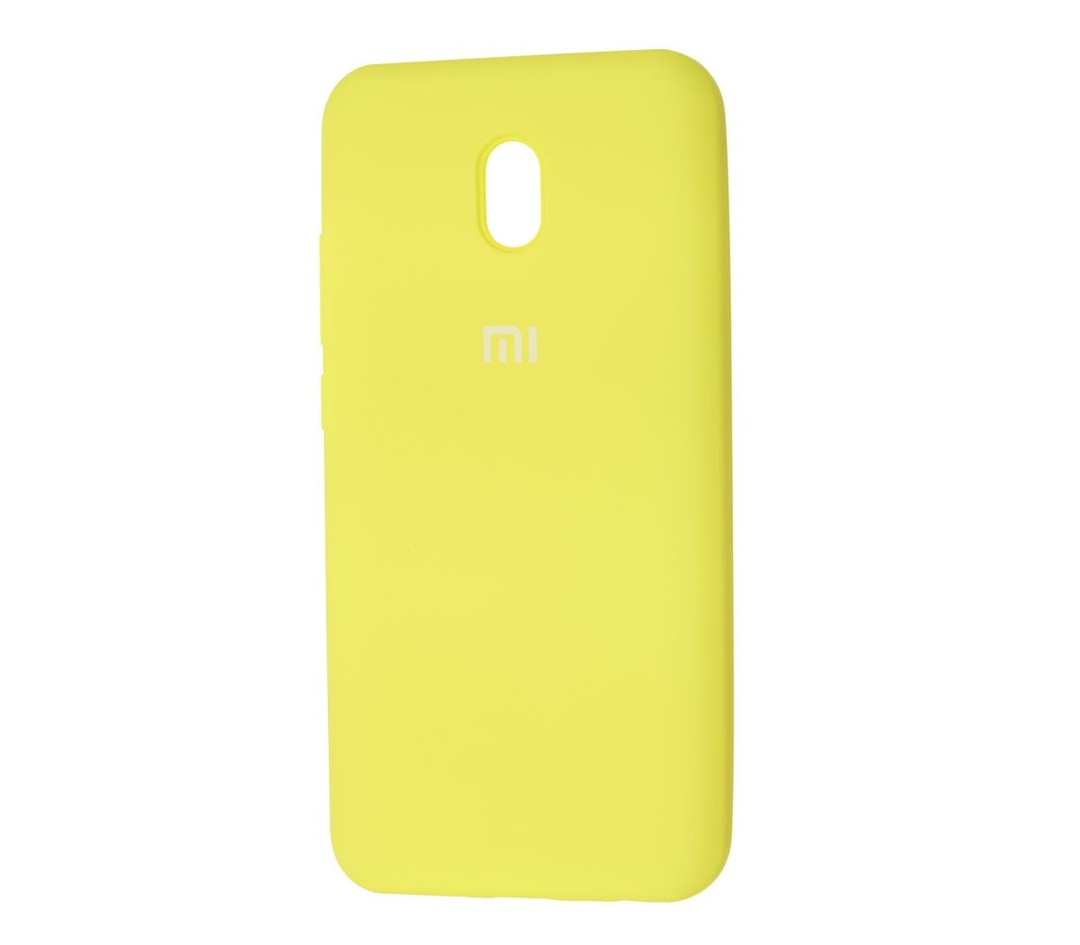 Накладка Silicone Cover full для Xiaomi Redmi 8A жовтий-0