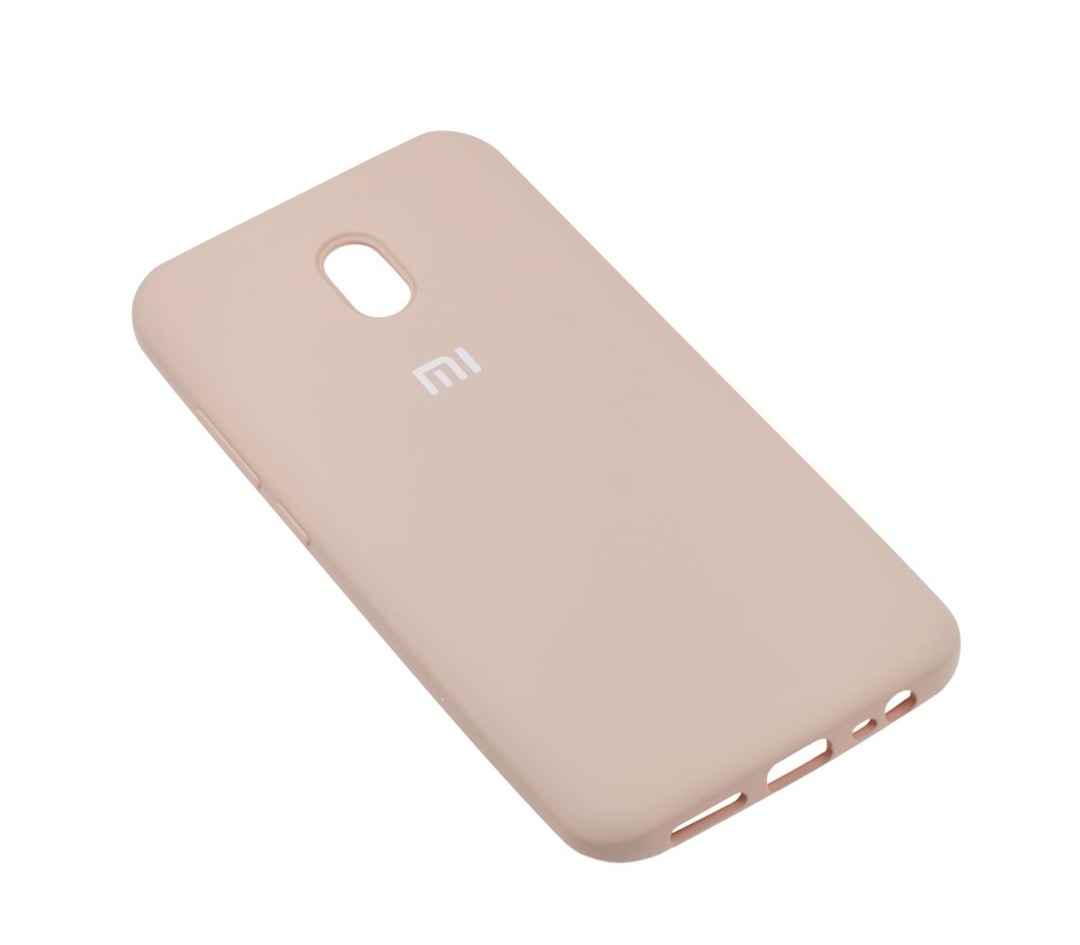 Накладка Silicone Cover full для Xiaomi Redmi 8A рожевий-1