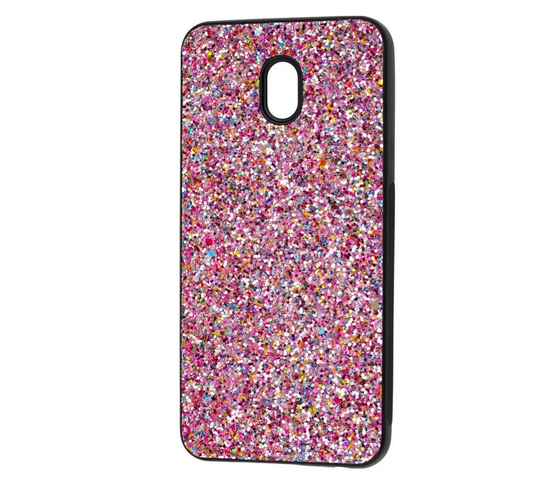 Чохол Glitter Crystal для Xiaomi Redmi 8a (Рожевий)-0