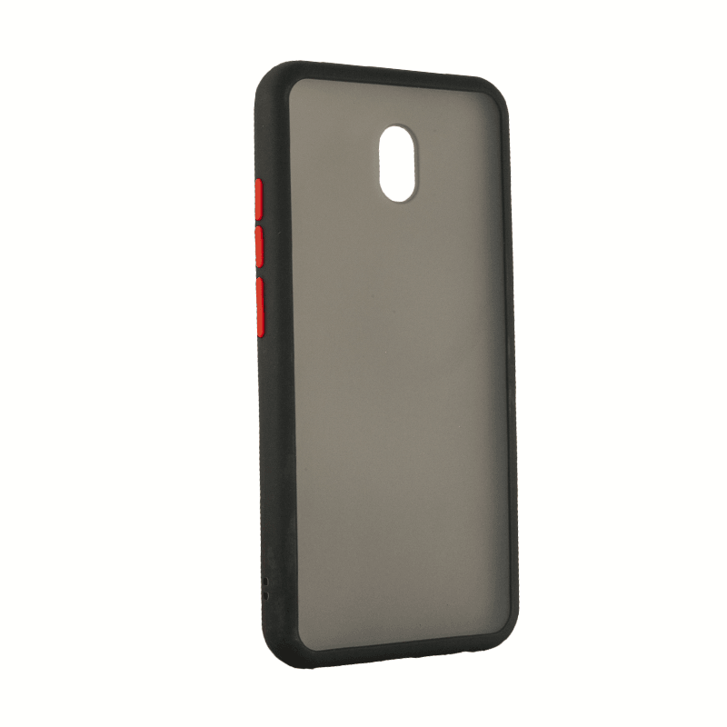 Накладка Totu Gingle для Xiaomi Redmi 8a чорний з червоними кнопками-0