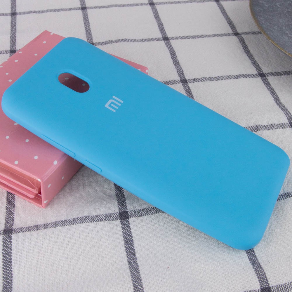 Silicone Cover Full Protective для Xiaomi Redmi 8A Light Blue-1