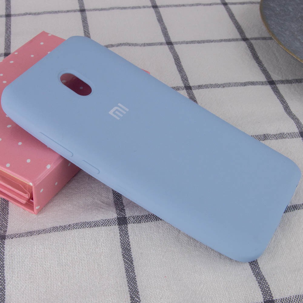 Silicone Cover Full Protective для Xiaomi Redmi 8A Mist Blue-1