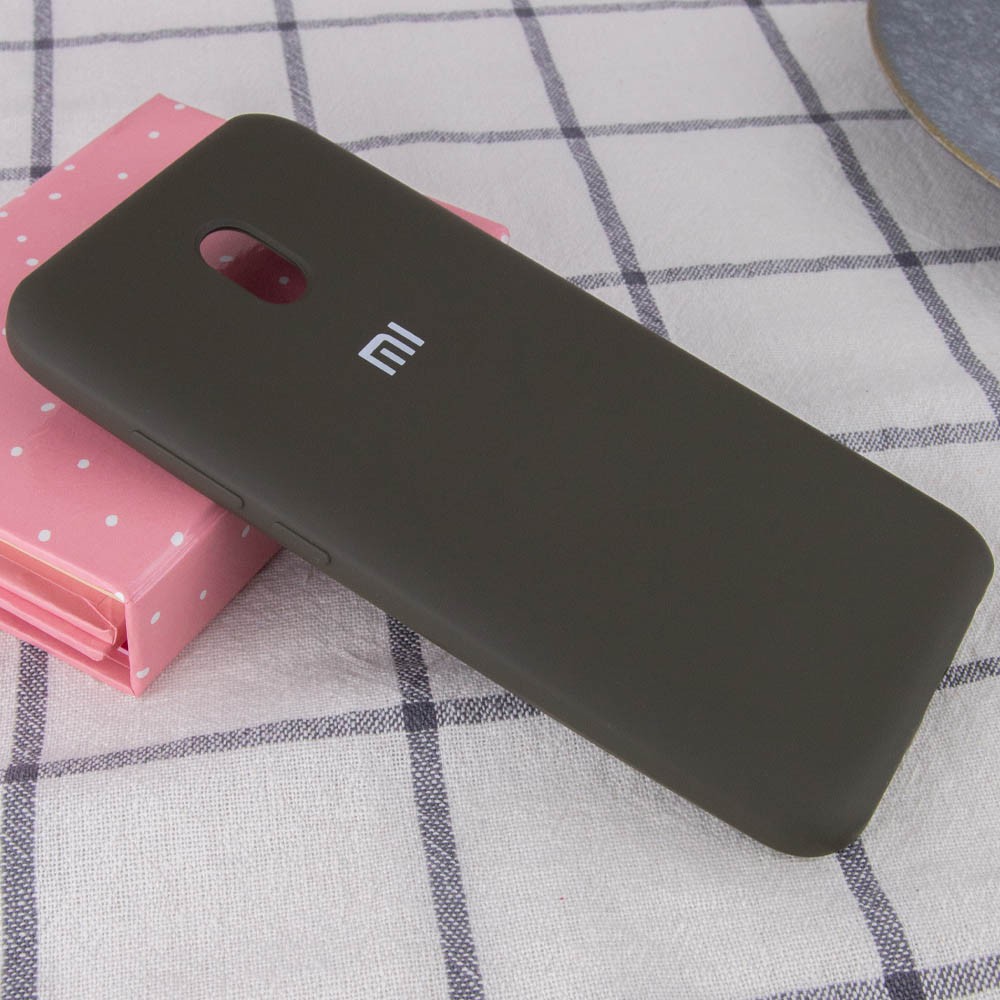 Silicone Cover Full Protective для Xiaomi Redmi 8A Olive-1
