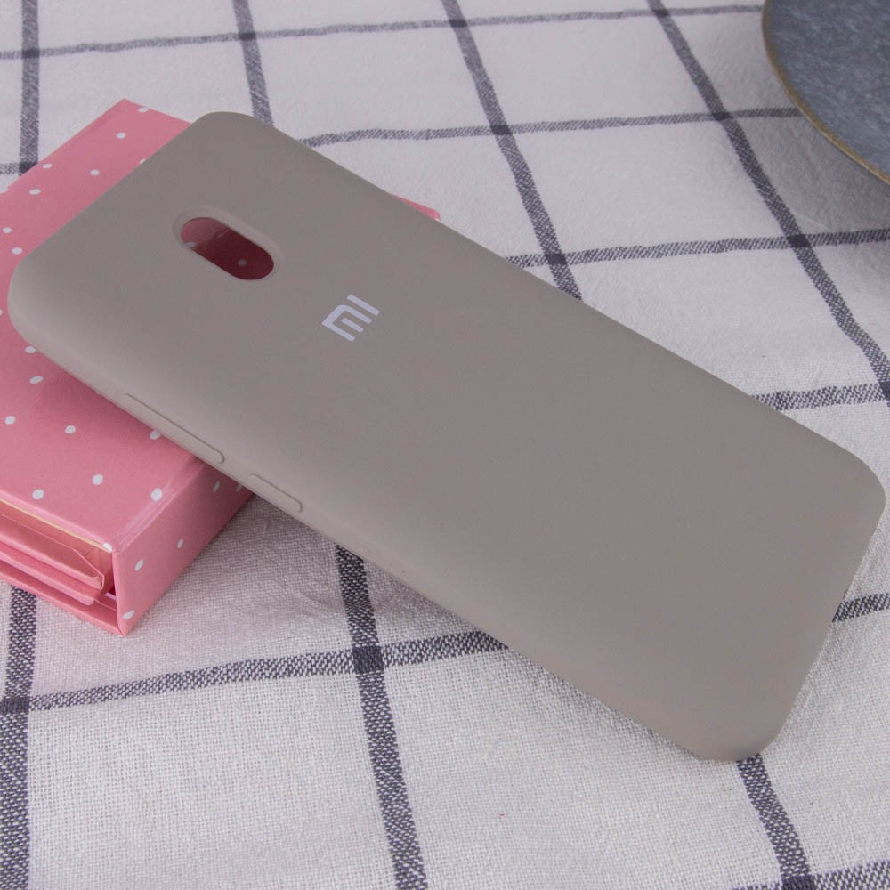 Silicone Cover Full Protective для Xiaomi Redmi 8A Gray-1