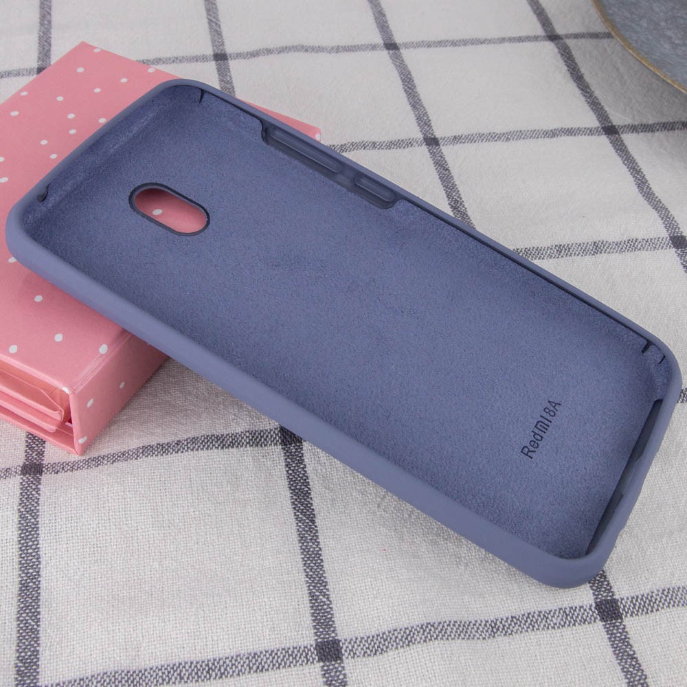 Silicone Cover Full Protective для Xiaomi Redmi 8A Lavender Gray-2