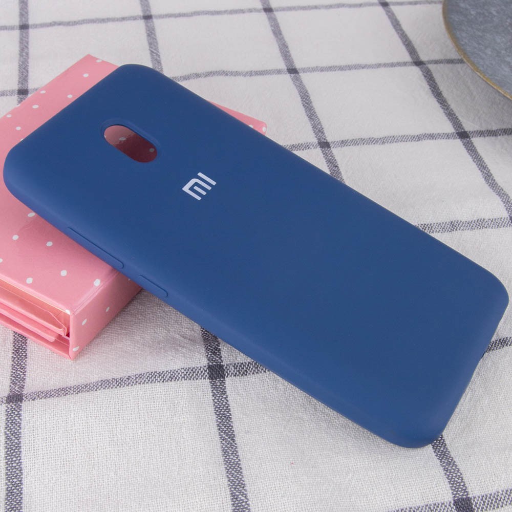 Silicone Cover Full Protective для Xiaomi Redmi 8A Navy Blue-1