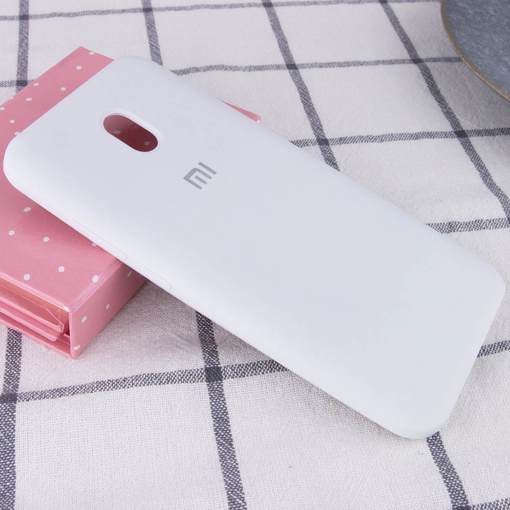 Silicone Cover Full Protective для Xiaomi Redmi 8A White-1