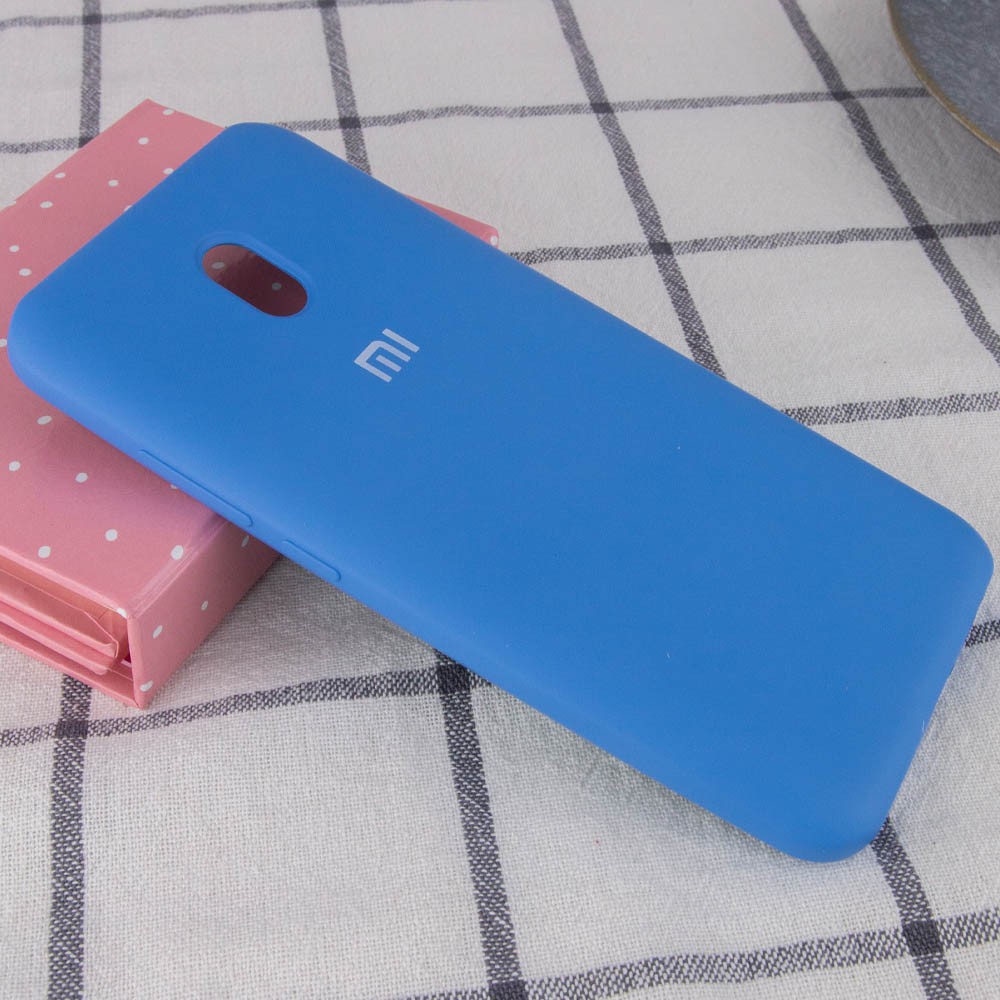 Silicone Cover Full Protective для Xiaomi Redmi 8A Azure-1