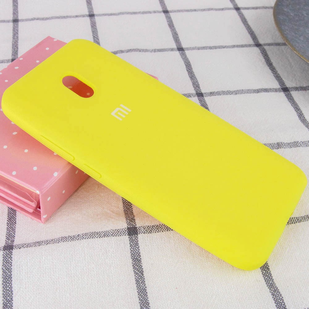 Silicone Cover Full Protective для Xiaomi Redmi 8A Yellow-1