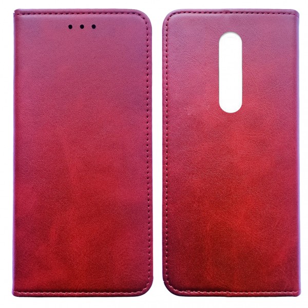 Книжка Black TPU Magnet для Xiaomi Redmi 8/8A червона-0