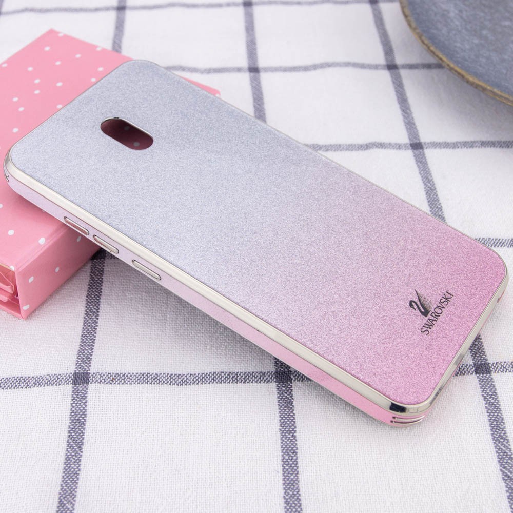 Накладка Glass SW для Xiaomi Redmi 8A  Рожева-1