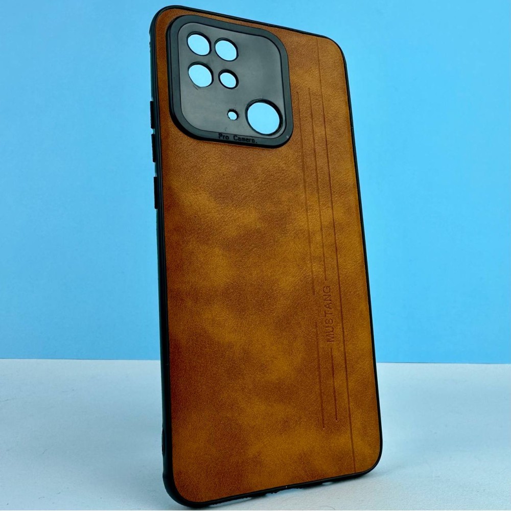 Накладка Mustang для Xiaomi Note 10 Pro 4G Brown-0