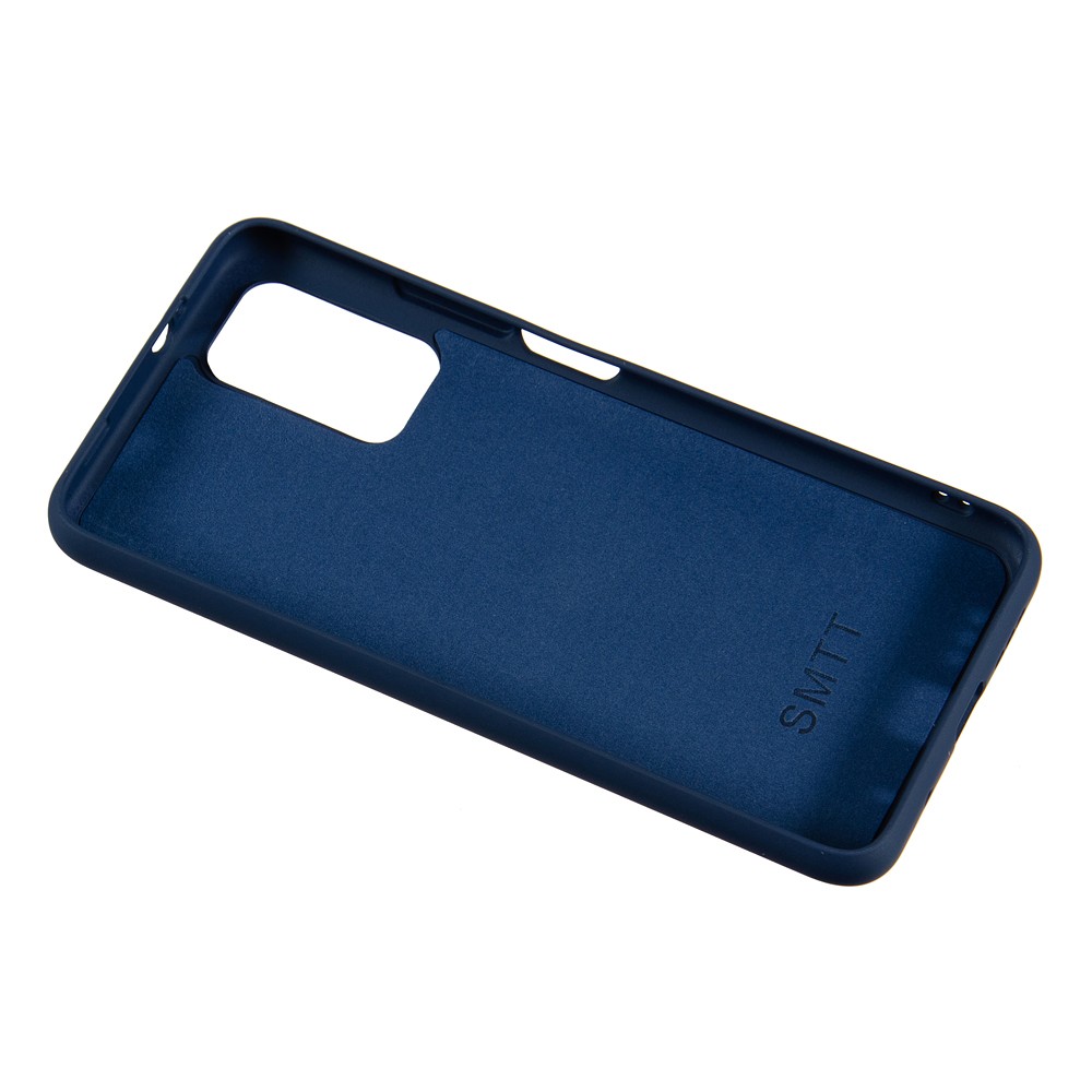 Накладка Silicone case SMTT для Xiaomi Redmi  9T/Poco M3  (Blue)-2
