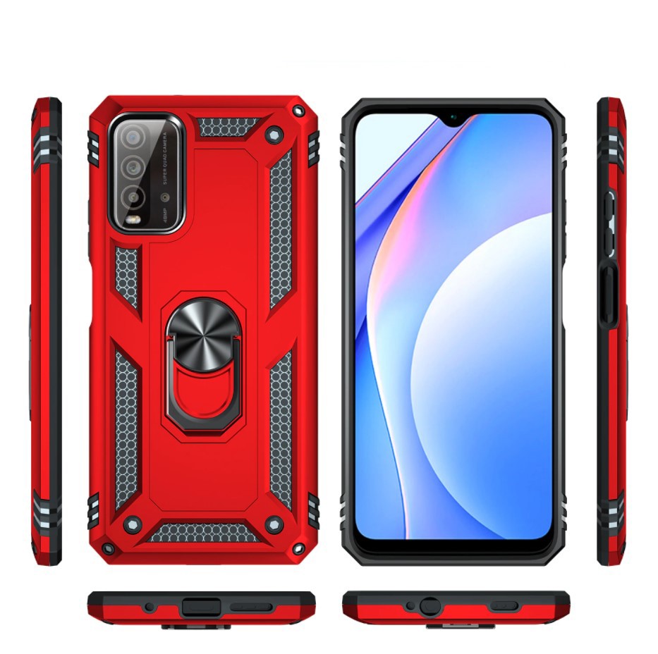 Накладка Serge Ring для Xiaomi Redmi Note 9 4G /Redmi 9T/Redmi 9 Power/Poco M3 Red-0