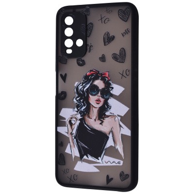 WAVE Cartoon Case Xiaomi Redmi 9T/Redmi 9 Power  (little black dress)-0