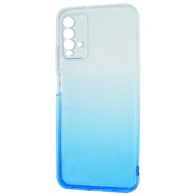 Накладка Gradient Design для Xiaomi Redmi 9T/9 Power  (white/blue) 0.5 mm-0
