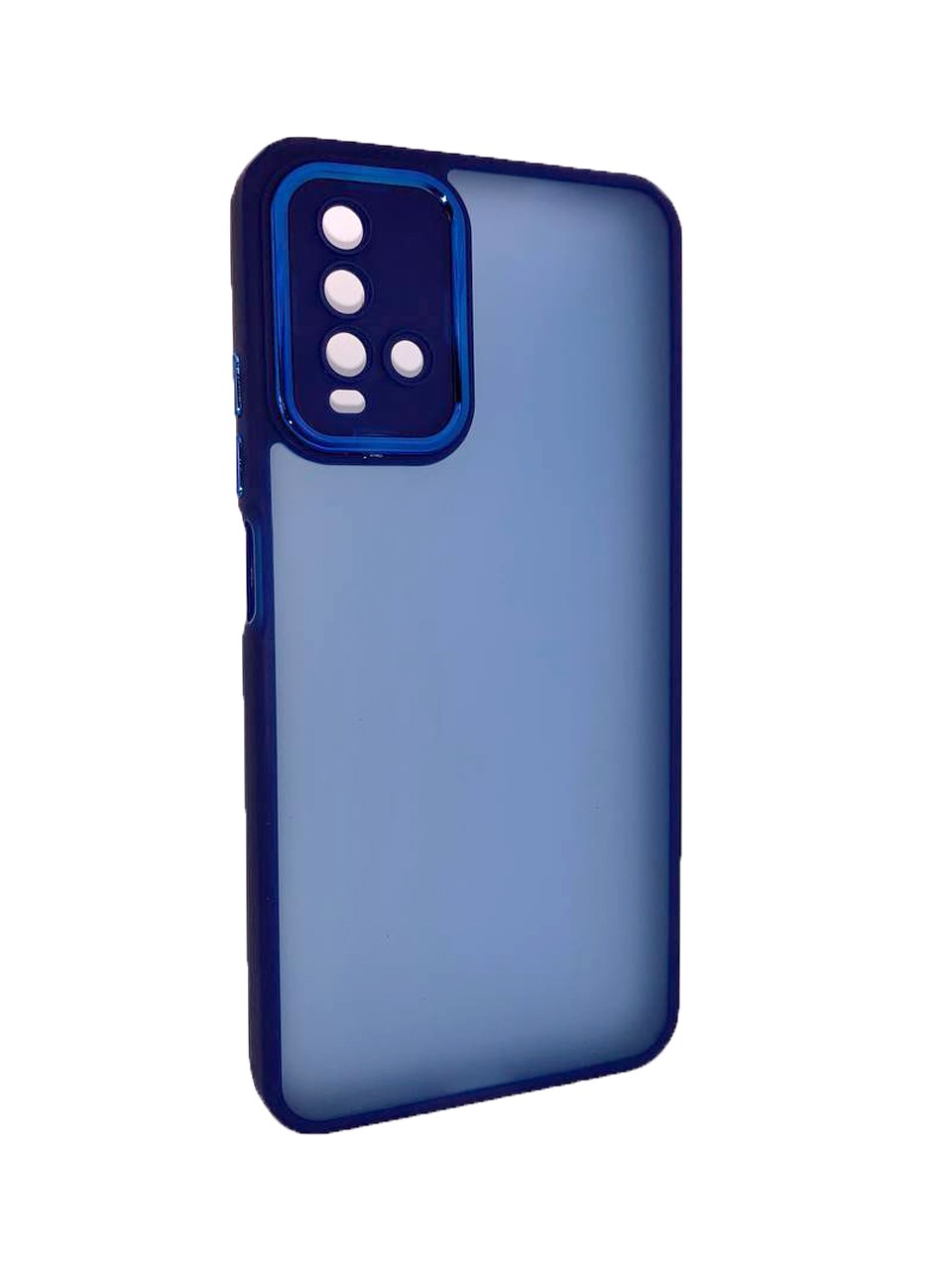 Накладка Luxury Metal Lens для Xiaomi Redmi 9T Синя-0