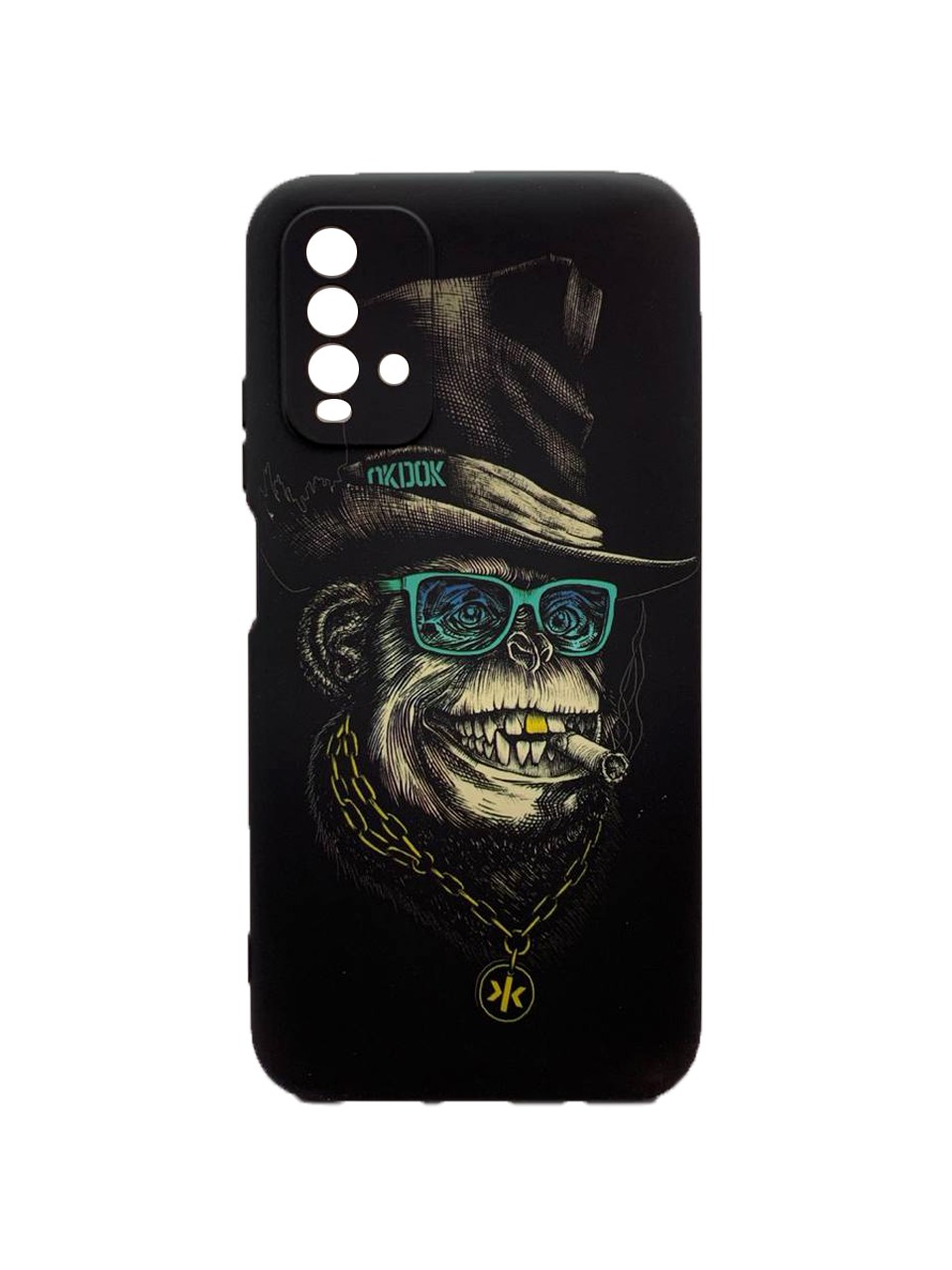 Накладка Silicone Case Picture для Xiaomi Redmi 9T Monkey-0