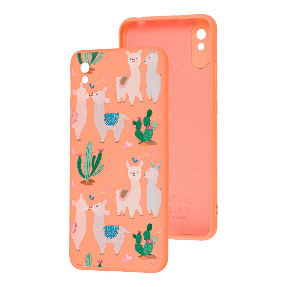 WAVE Fancy для Xiaomi Redmi 9A (llamas/peach)-0