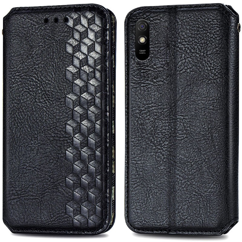 Книжка GETMAN Cubic для Xiaomi Redmi 9A/9AT чорна-1