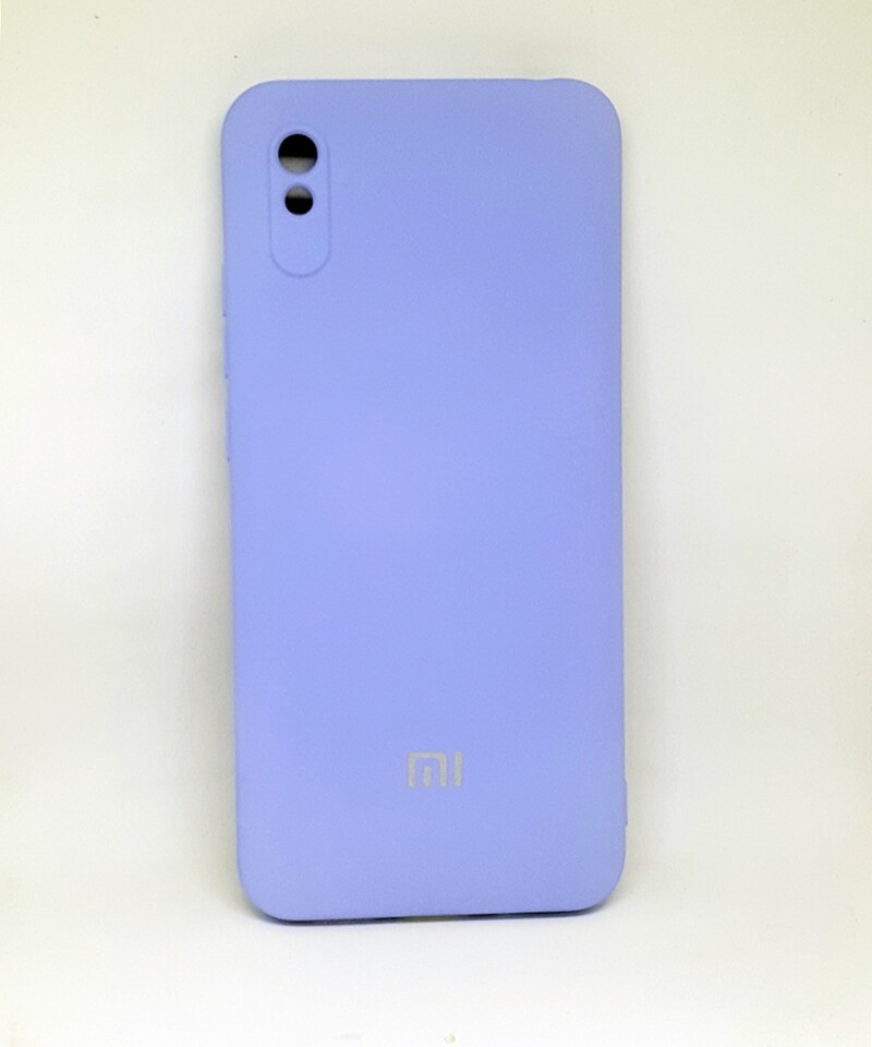 Накладка Silicone Case Full Camera для Redmi 9a бузкова-0