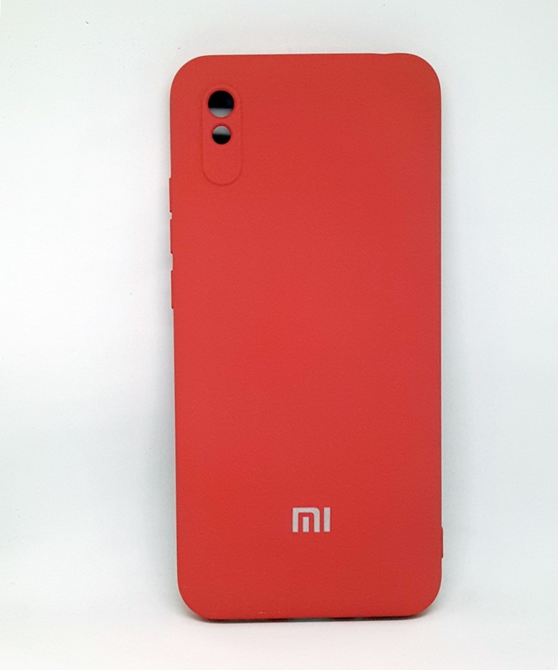 Накладка Silicone Case Full Camera для Redmi 9a бордова-0