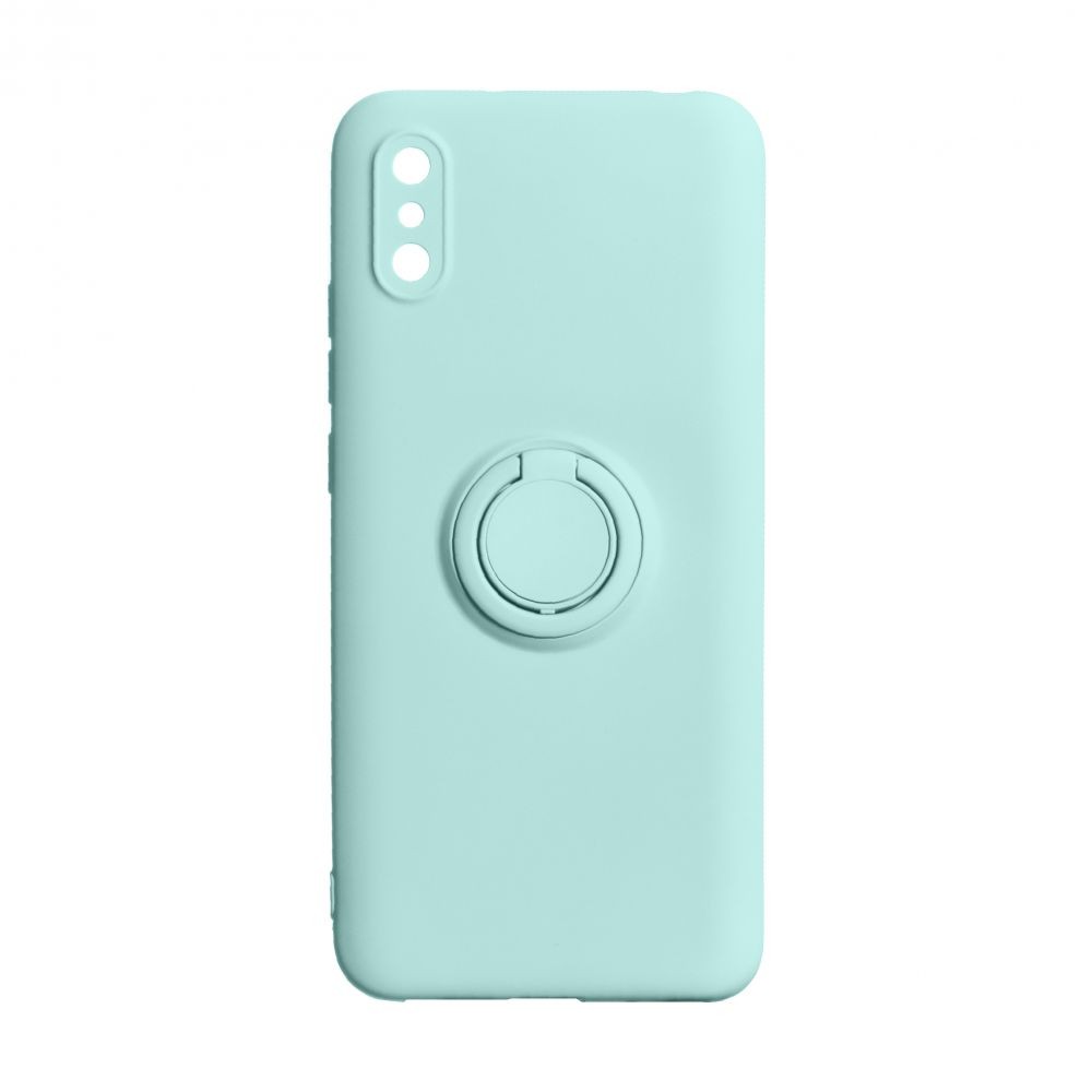 Накладка ColorRing з кільцем для Xiaomi Redmi 9A бірюзова-0
