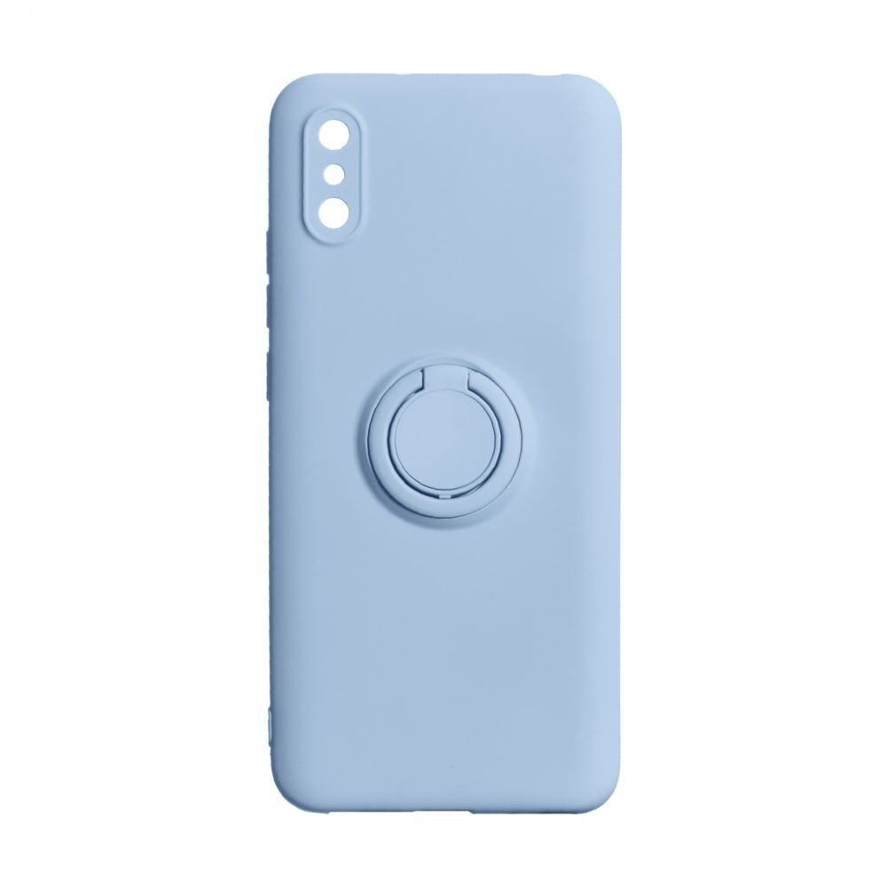 Накладка ColorRing з кільцем для Xiaomi Redmi 9A блакитна-0