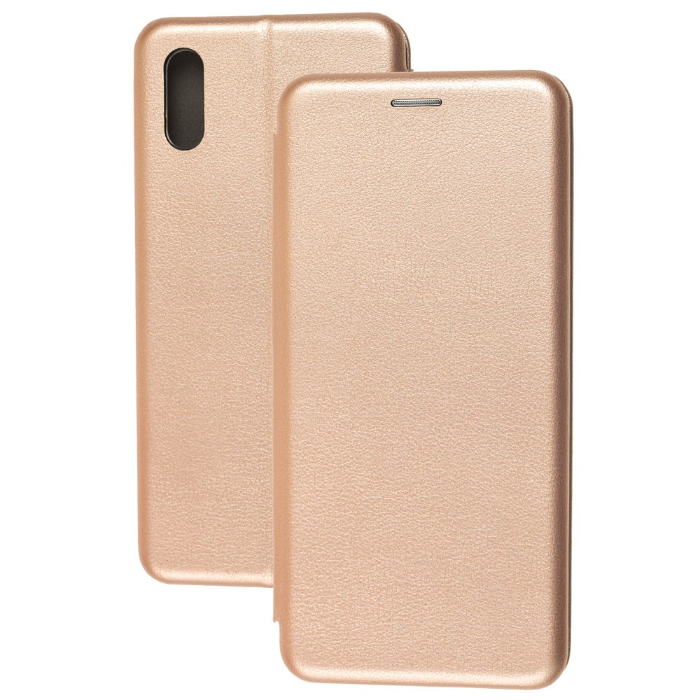 Книжка Premium для Xiaomi Redmi 9A рожеве золото-0
