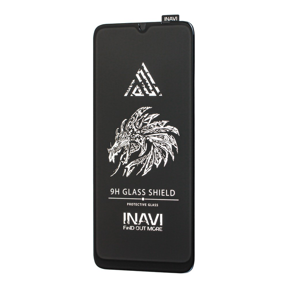 Захисне скло INAVI PREMIUM для Xiaomi Redmi 9C/9A/Samsung A12/M12/M33/M13/M23/A13/A03 з чорною рамкою-0