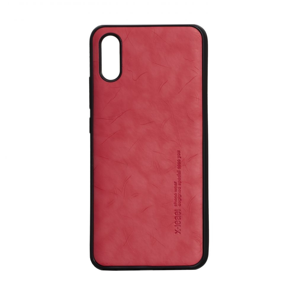 Накладка Leael Color для Xiaomi Redmi 9A червона-0