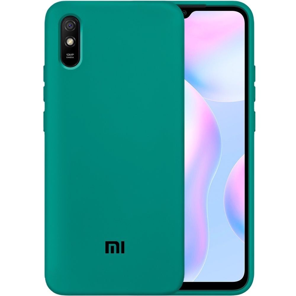 HQ Silicone Case Xiaomi Redmi 9A темно-зелена-0