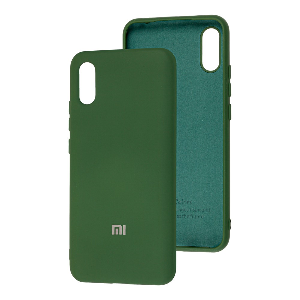 Silicone Cover My Color Full Protective (A) для Xiaomi Redmi 9A (Dark Green)-0