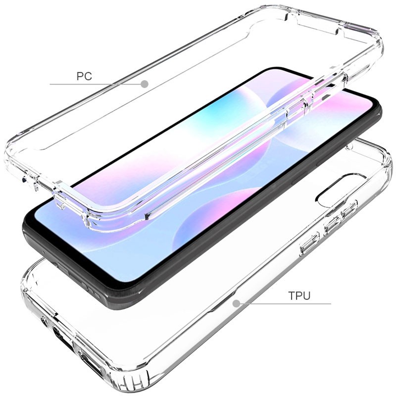 Накладка Full Body для Xiaomi Redmi 9A прозора (силікон+пластик)-4