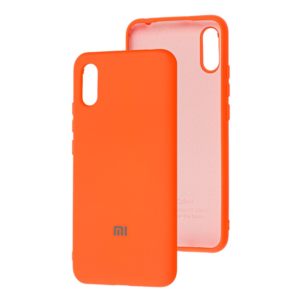 Silicone Cover My Color Full Protective (A) для Xiaomi Redmi 9A (Neon Orange)-0
