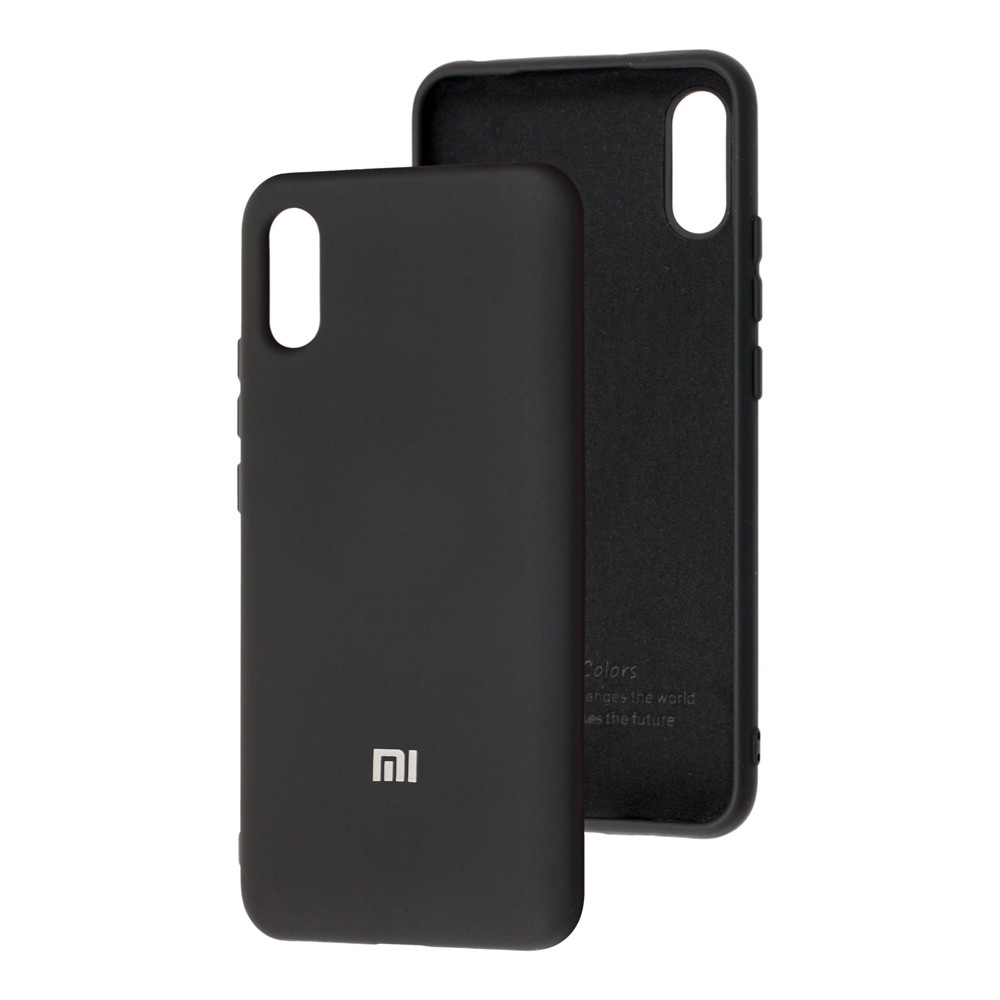 Silicone Cover My Color Full Protective (A) для Xiaomi Redmi 9A (Black)-0